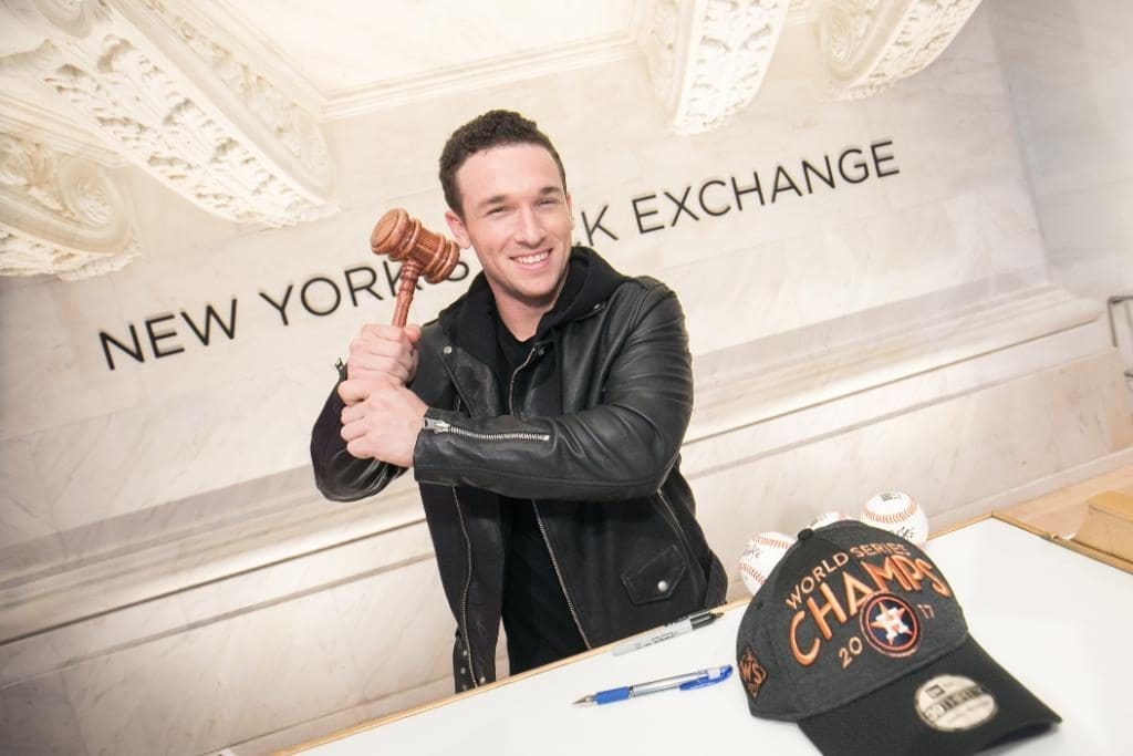 Alex Bregman is soaking up every moment of the World Series after party. A visit to the New York Stock Exchange included.