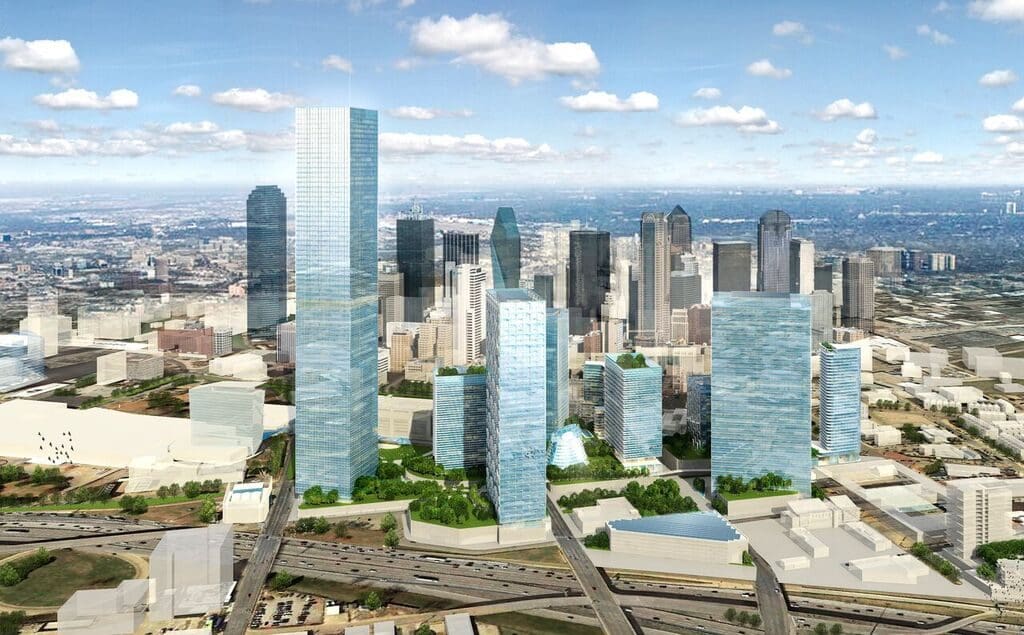 The district's 78-story tower could become to new tallest building in town.