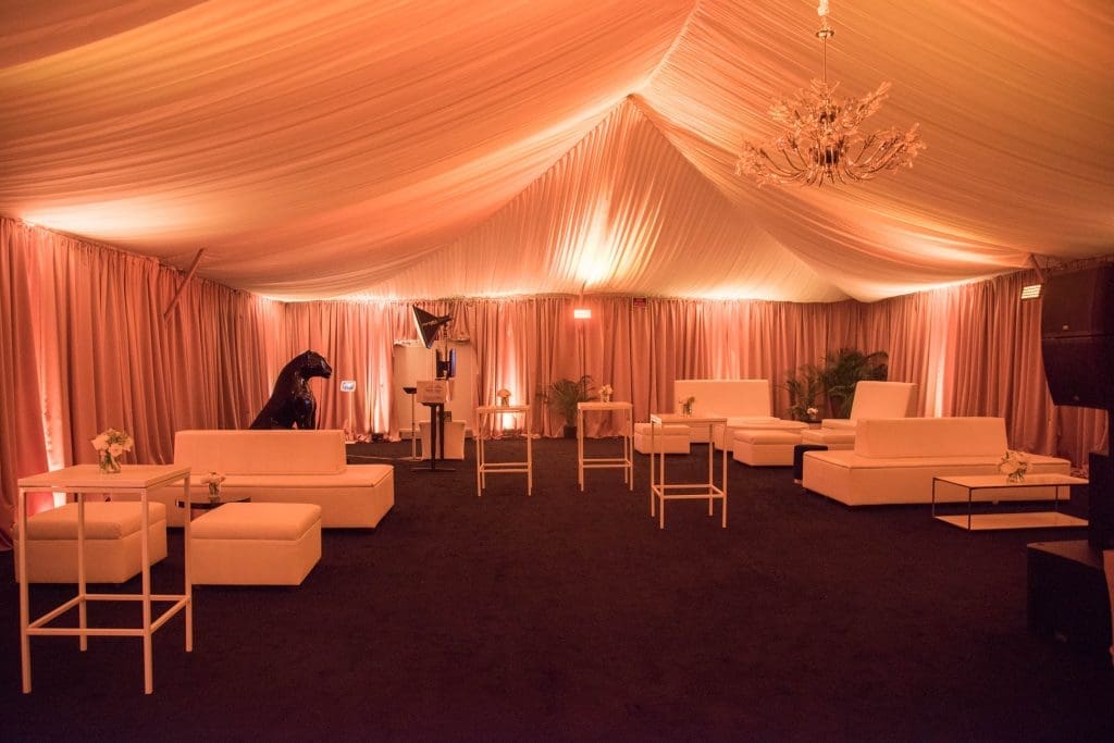 A tent outside the boutique featured a photo booth with Cartier's iconic panther.