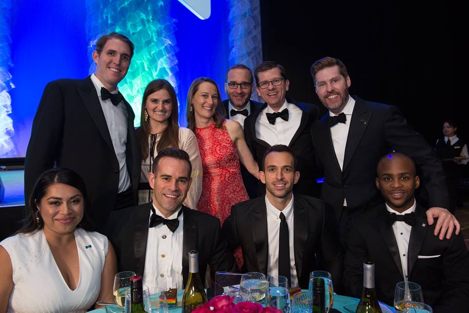 George Billingsley, Lindsay Billingsley, Ross Blackstone, Chad Griffin, Amy Ward Meier, Ed Meier, Morgan Cox, Derrall Hill; photo by Sheryl Lanzel