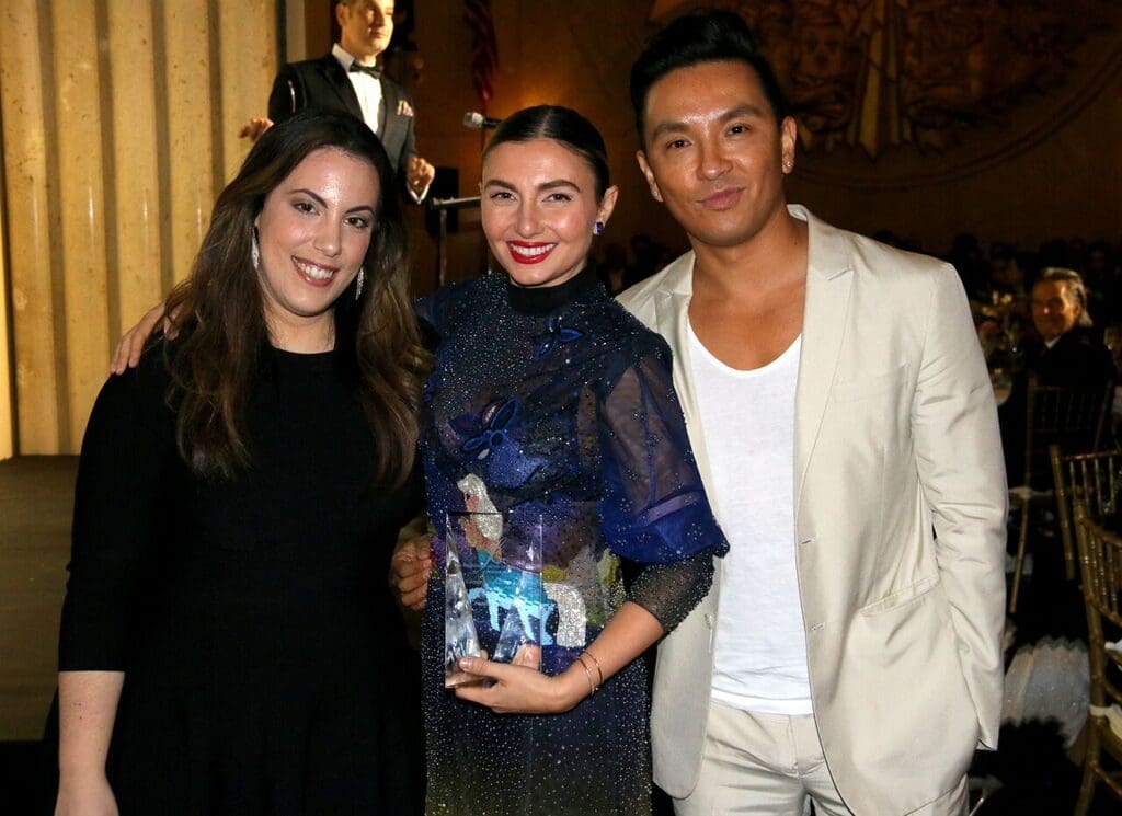 Mary Katrantzou, Nasiba Adilova and Prabal Gurung