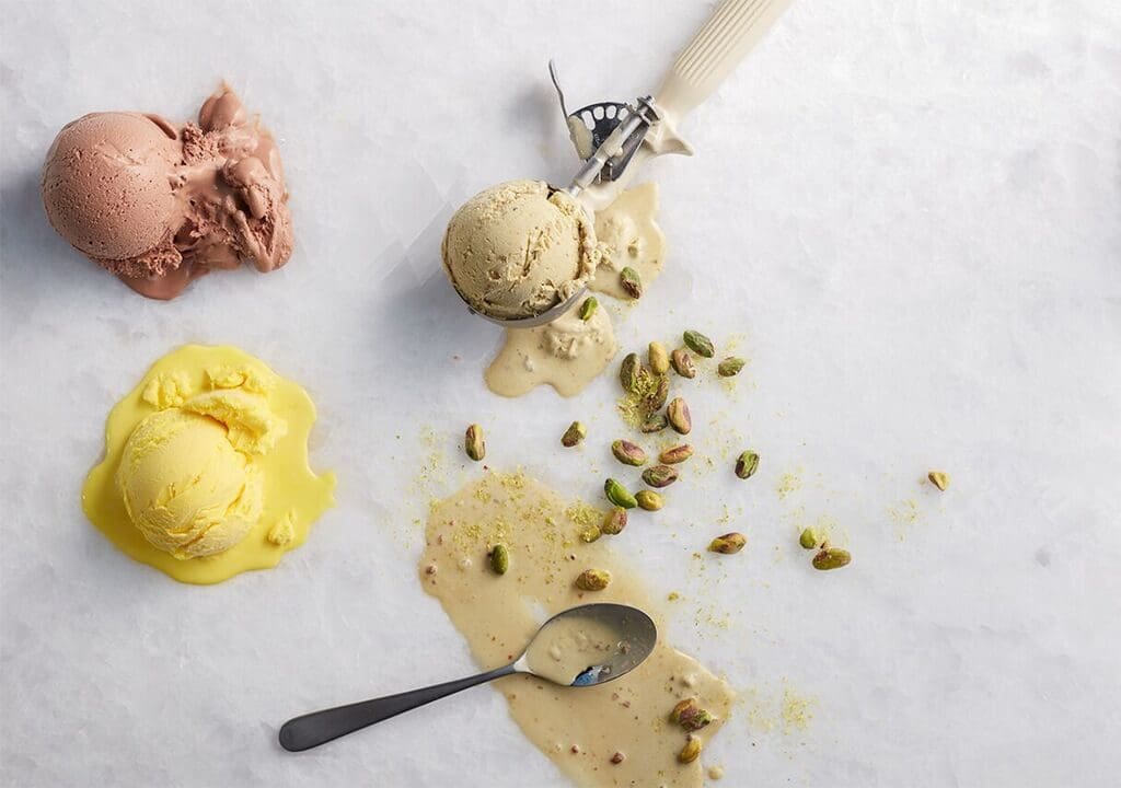 Scoops of Gelato at Commissary