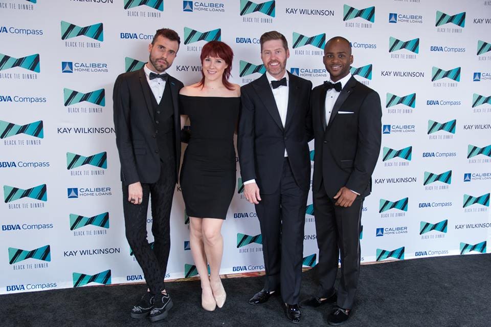 Tyler Glenn, Grace Stockdale, Morgan Cox, Derrall Hill; photo by John Doc Strange