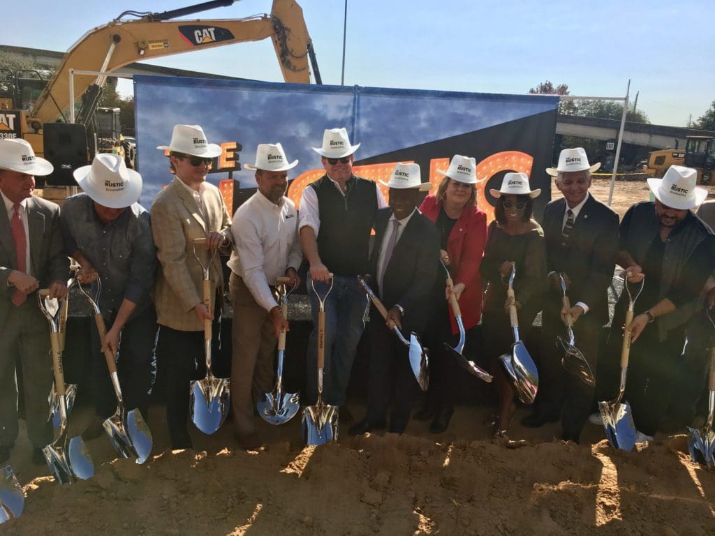 Construction begins on The Rustic, set to open summer 2018. 
