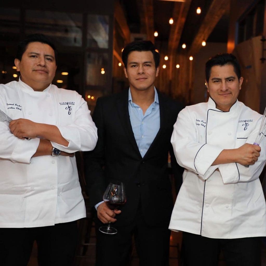 Manuel, Cristian, and Victor Pucha are the brothers powering Maison Pucha Bistro. (Courtesy Maison Pucha.)