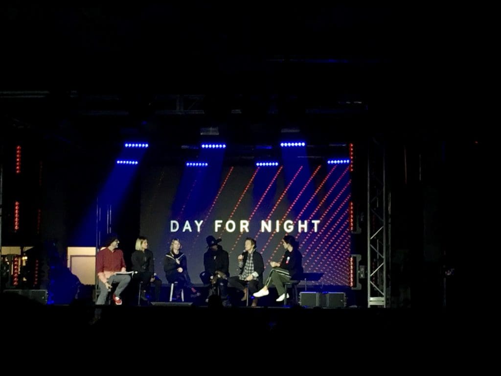 The Day for Night speakers, including Chelsea Manning, took part in a Q&A. 