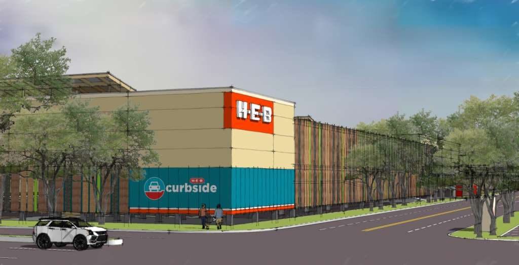 The new double-decker Meyerland H-E-B will be five times the size of the closed store at South Braeswood. 