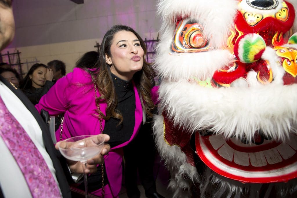 Dim Sum, Lion Dancers and a Who’s Who of International Power Players: Tiger Ball Fever Takes Over a Galleria Restaurant