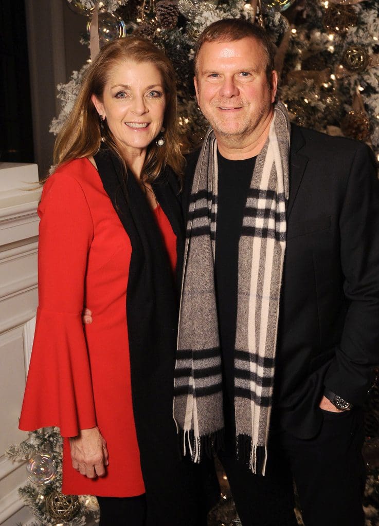 Hosts Paige and Tilman Fertitta at the M.D. Anderson Santa's Elves party Thursday Dec. 07,2017. (Dave Rossman Photo)