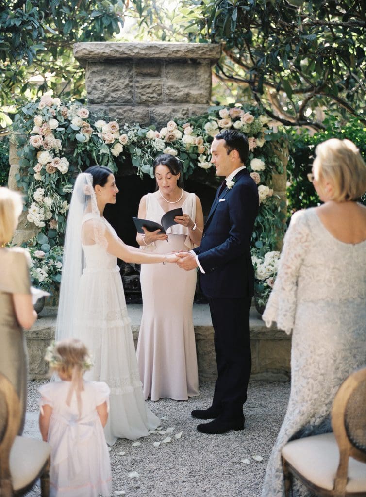 Elizabeth Esfahani/Robert Willey wedding at San Ysidro Ranch (Photo by Kurt Boomer Photography)