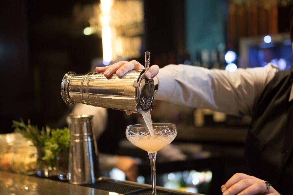 The bar offers a wide variety of champagnes and champagne-forward cocktails. 