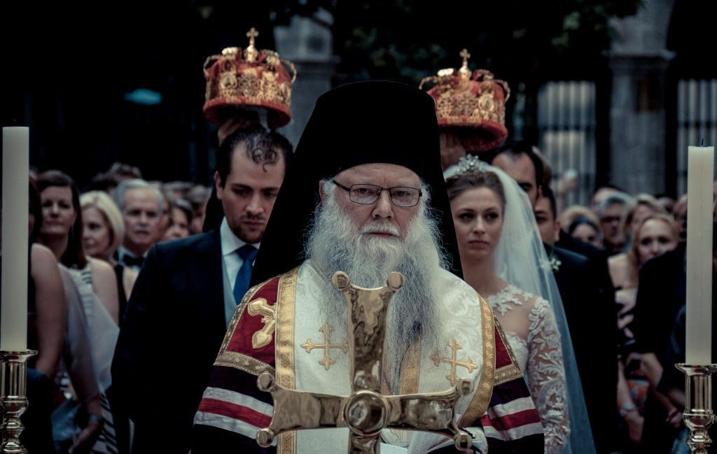 Russian Orthodox Archbishop Peter of Chicago & Mid-America flew in from Chicago to perform the ceremony. Groomsmen held crowns atop Guillermo and Tatiana's heads for the duration of the ceremony.