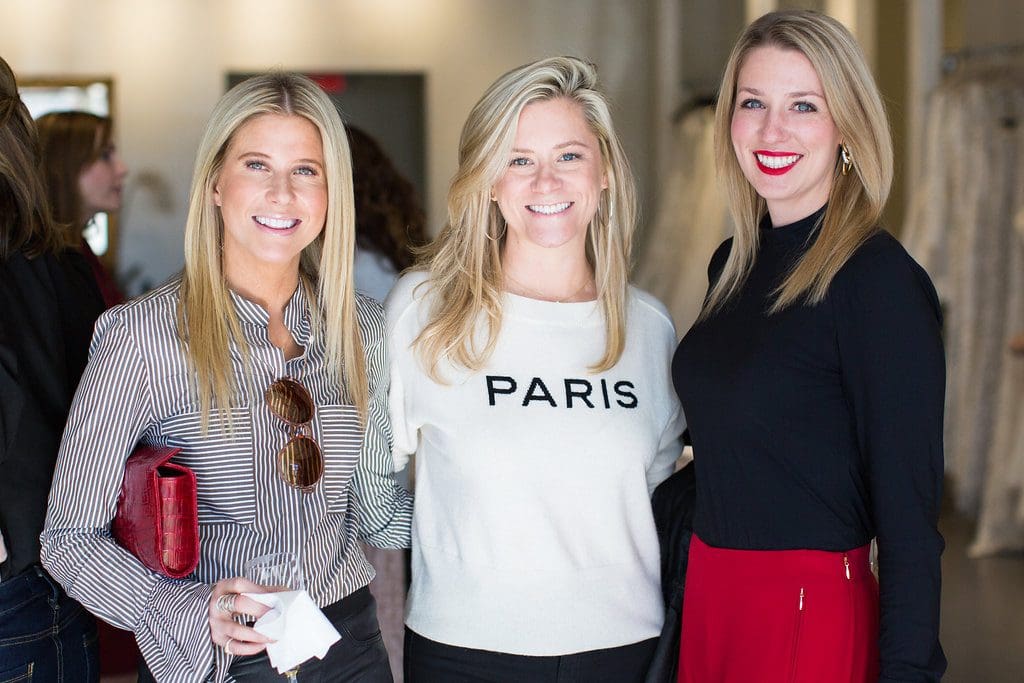 Allie Fields, Monica Bickers, Christina Stith at Atrium luncheon