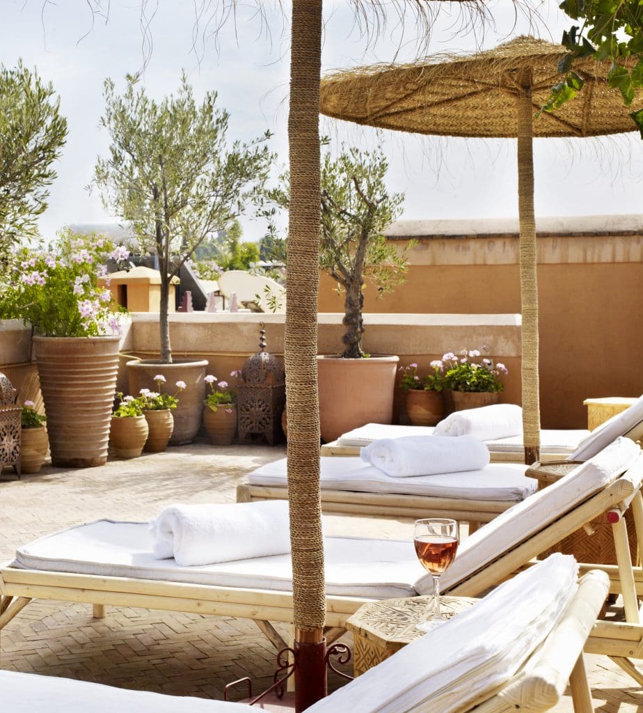 The courtyard pool