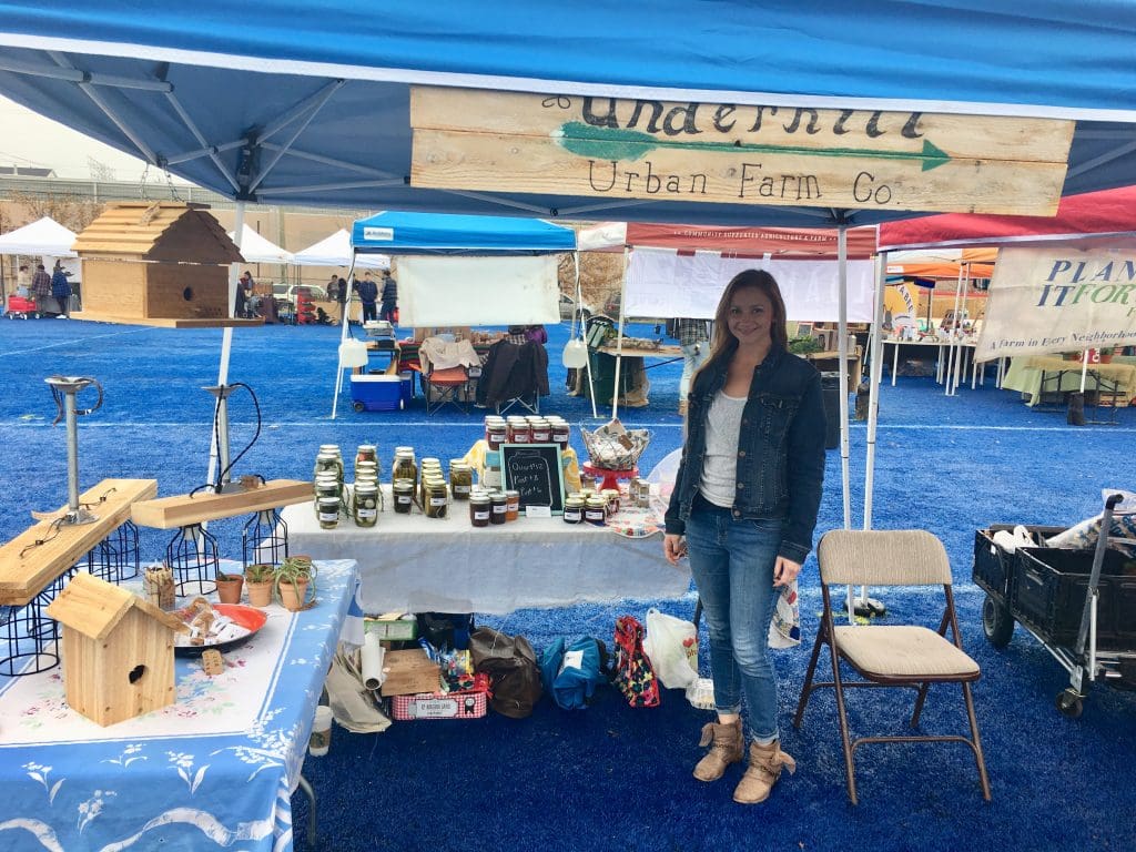 Underhill's Amy Williams ran their tent, showcasing their homemade jams and jellies. 