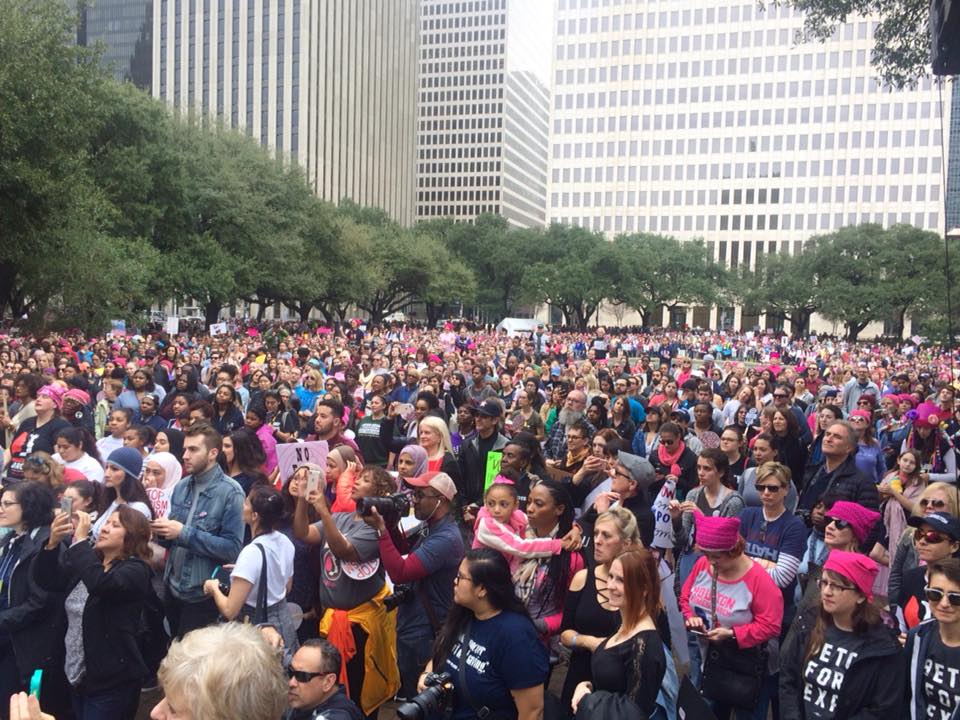 The Houston Women's March emphasized the power of voting. 
(Photo by Houston Women's March)
