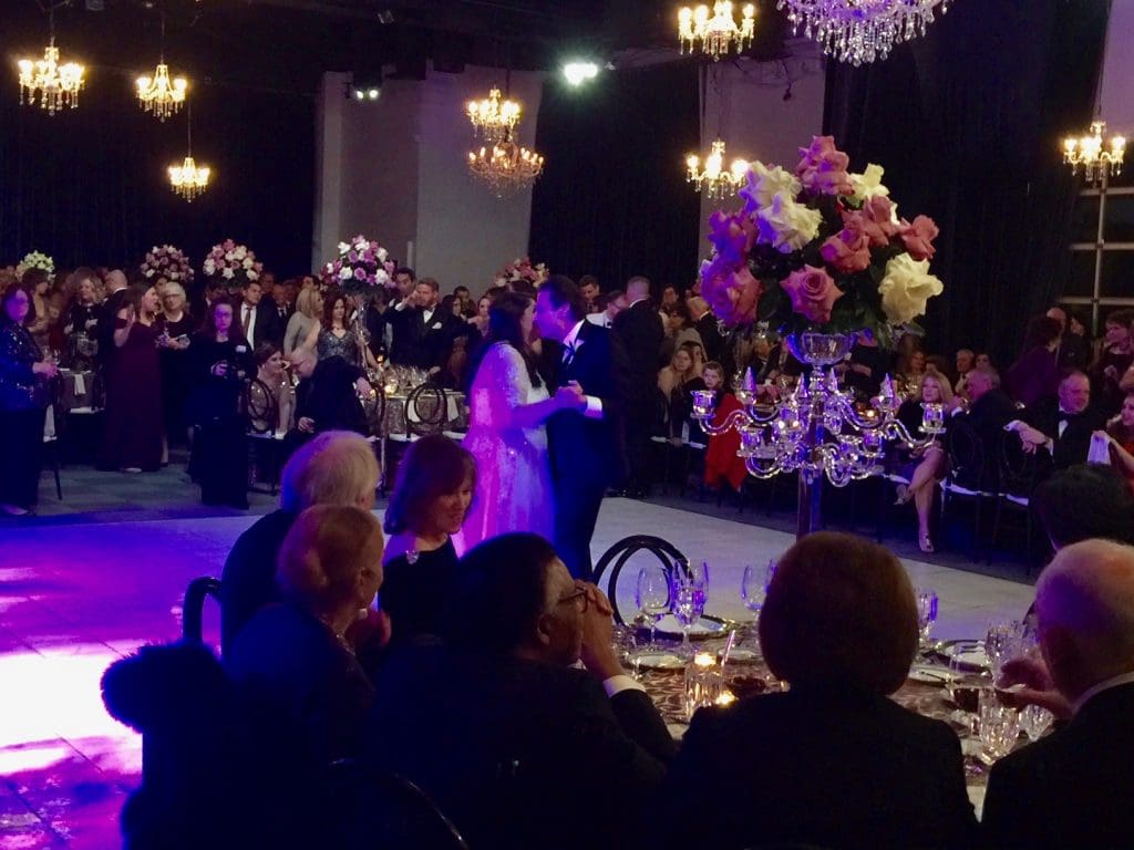 Mrs. Andrew Smith (Lia Vallone) dances with her father, Tony Vallone.