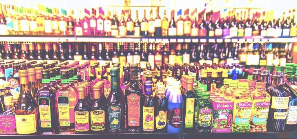 Comella says when it comes to sauces and oils, he's got a little bit of each flavor. He's got dozens and dozens of variety, but not in large volumes. 