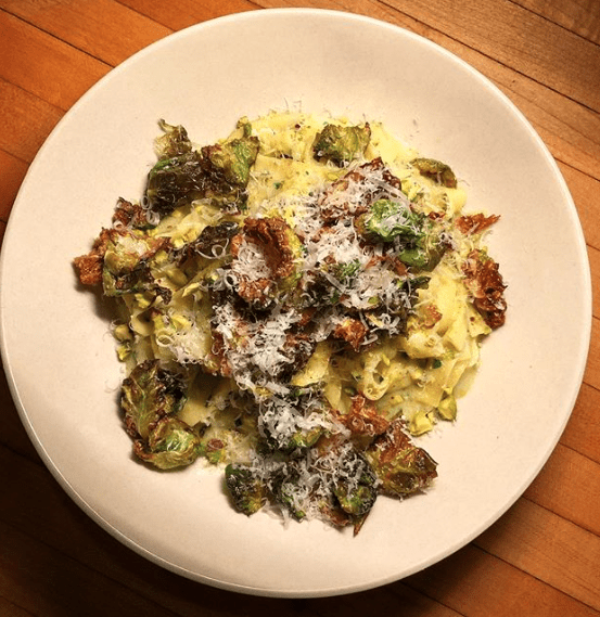 The chef at Nancy's Hustle makes the pasta for this sourdough Tagliatelli in-house. 
(Photo courtesy of Nancy's Hustle)
