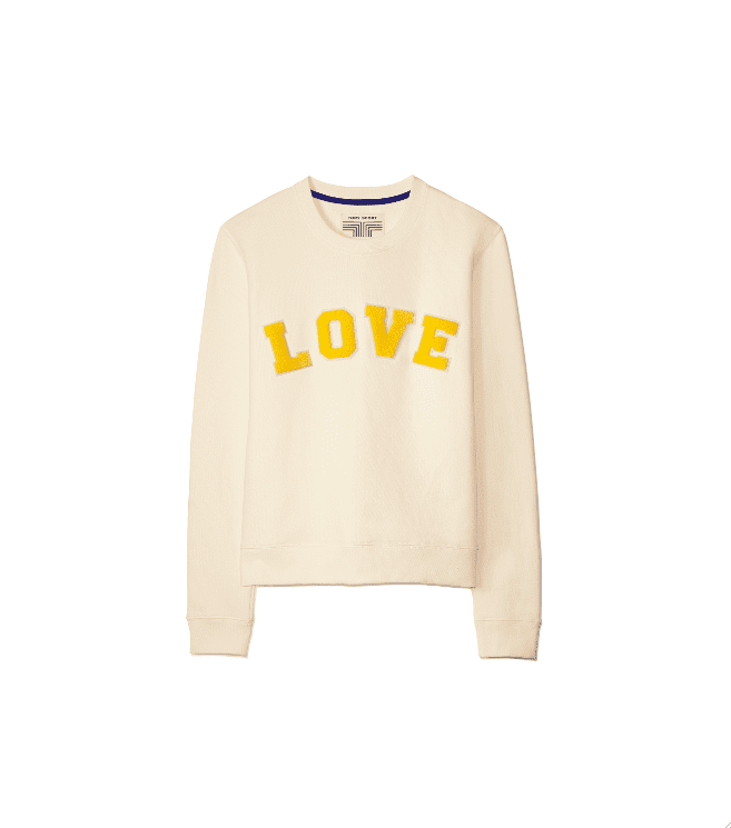 Tory Sport Letterman Crew, $140