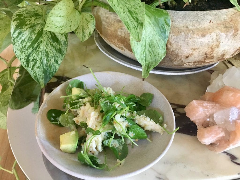 This isn't your regular chicken salad--it's next-level, with cauliflower, apples, and avocado. 