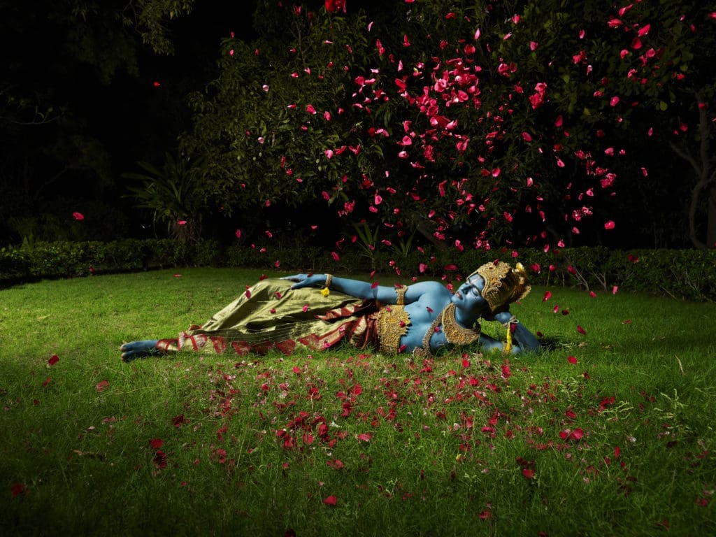 Nandini Valli Muthiah’s "Asleep," 2010, from the series “Visitor,” at FotoFest