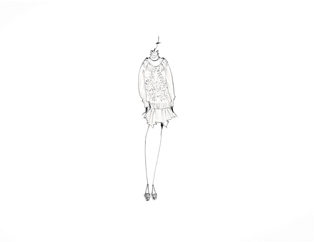 BCBG Max Azria FW20118 sketch at New York Fashion Week.