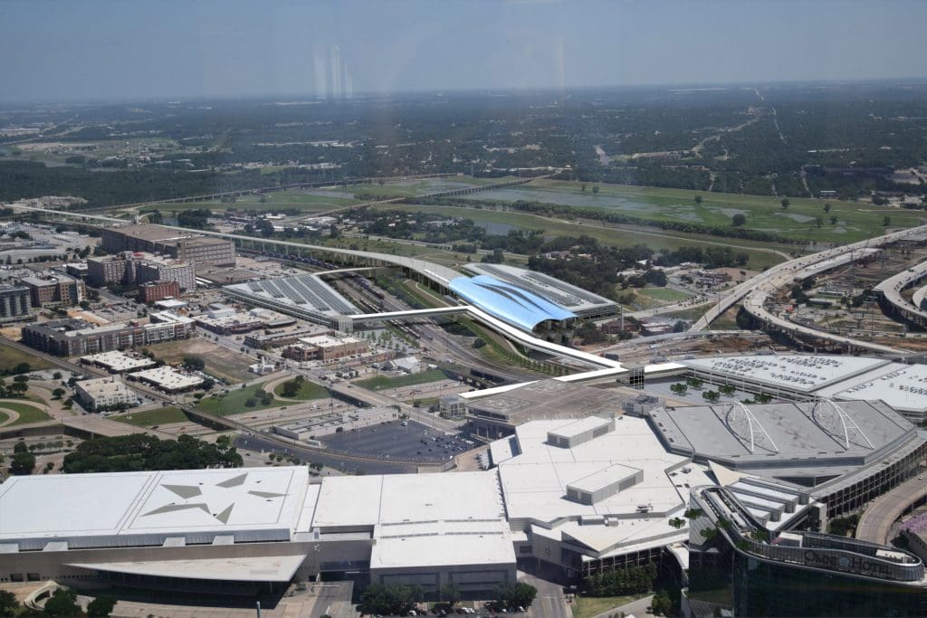 The Dallas passenger station will be in the Cedars. 
