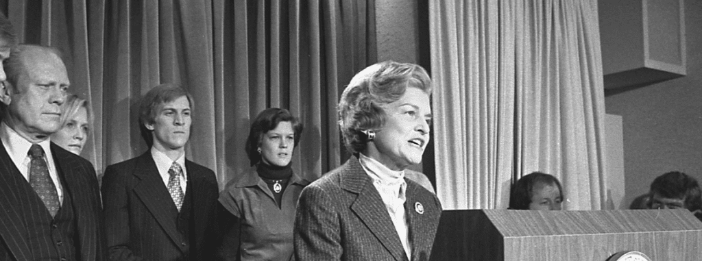Betty Ford always cut a striking figure while advocating as First Lady.