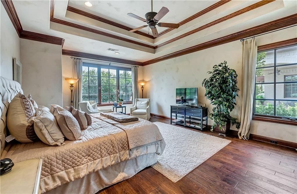 The home has five spacious bedrooms. 