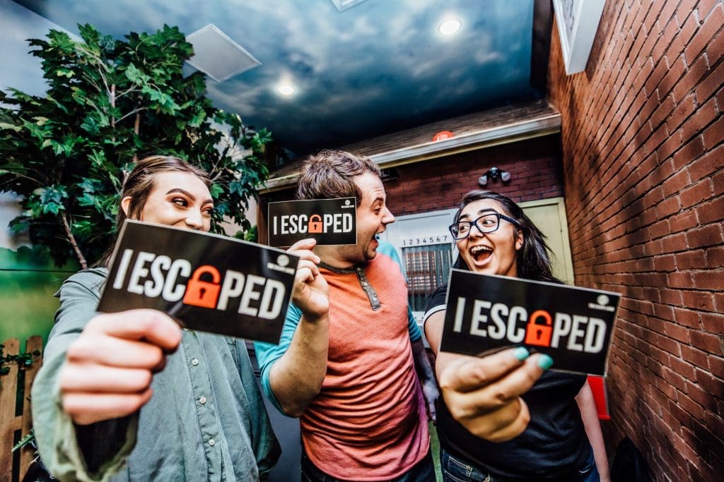 When you've escaped, you've accomplished something as a team. Even if the team is just three friends hanging out.