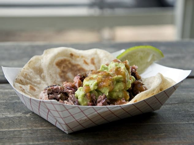 Valentina's barbecue smoked brisket taco is a good enough reason to visit Austin by itself.
