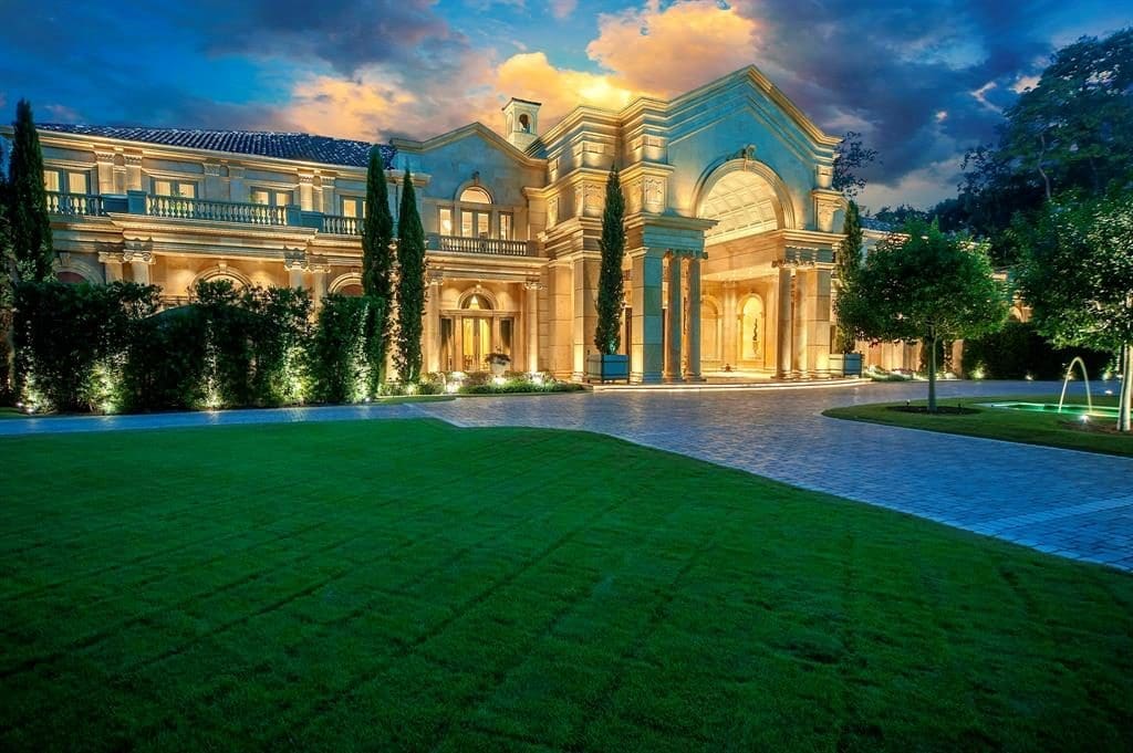 Chateau Cornarvon is on 2.33 secluded acres in Memorial. 