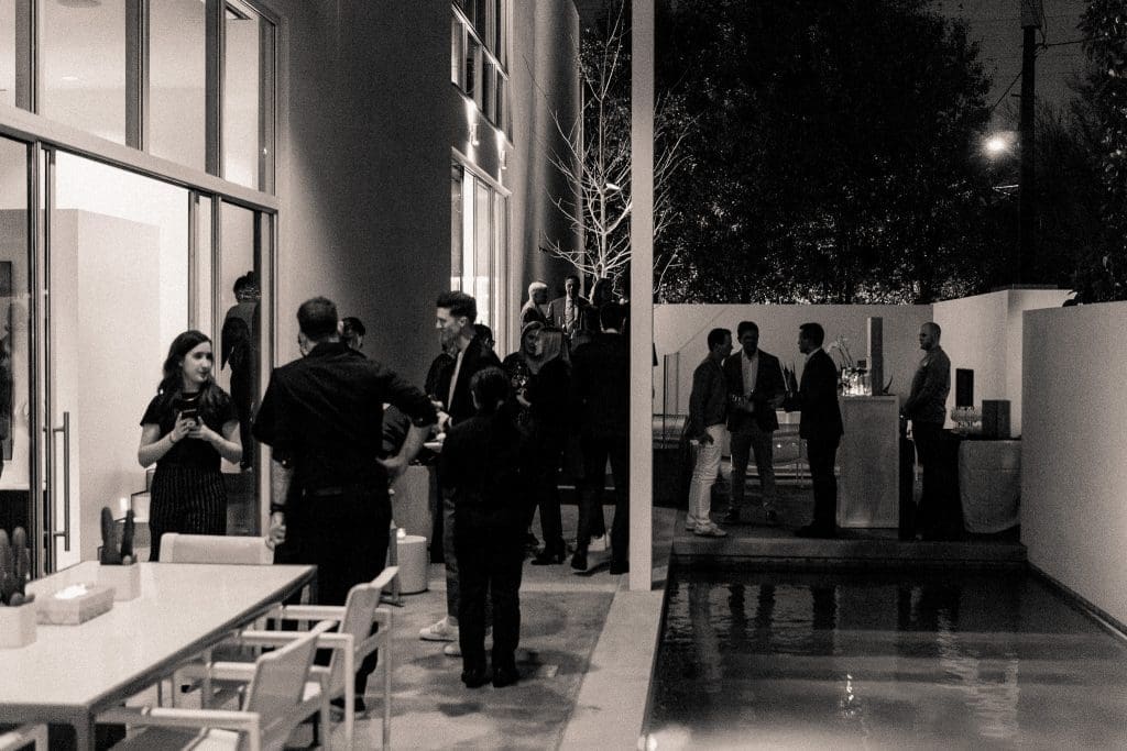 Robert Hallam and Gonzalo Bueno co-hosted the soirée. 