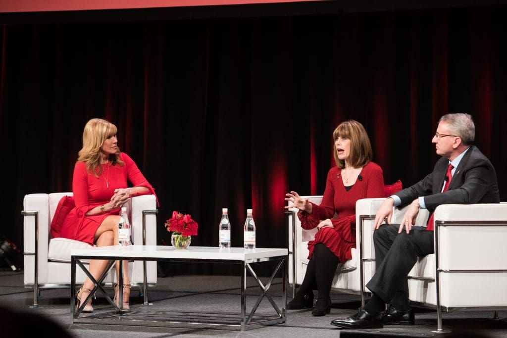Leeza Gibbons, Nancy Brown and Dr. John Warner.