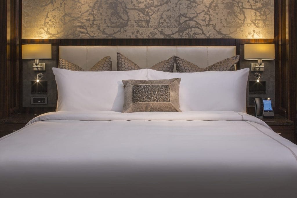 The Post Oak's rooms have distinctive headboards, a mostly forgotten touch in hotels today.