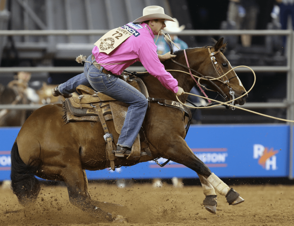 Tyson Durfey took home the gold at RodeoHouston in 2016.  