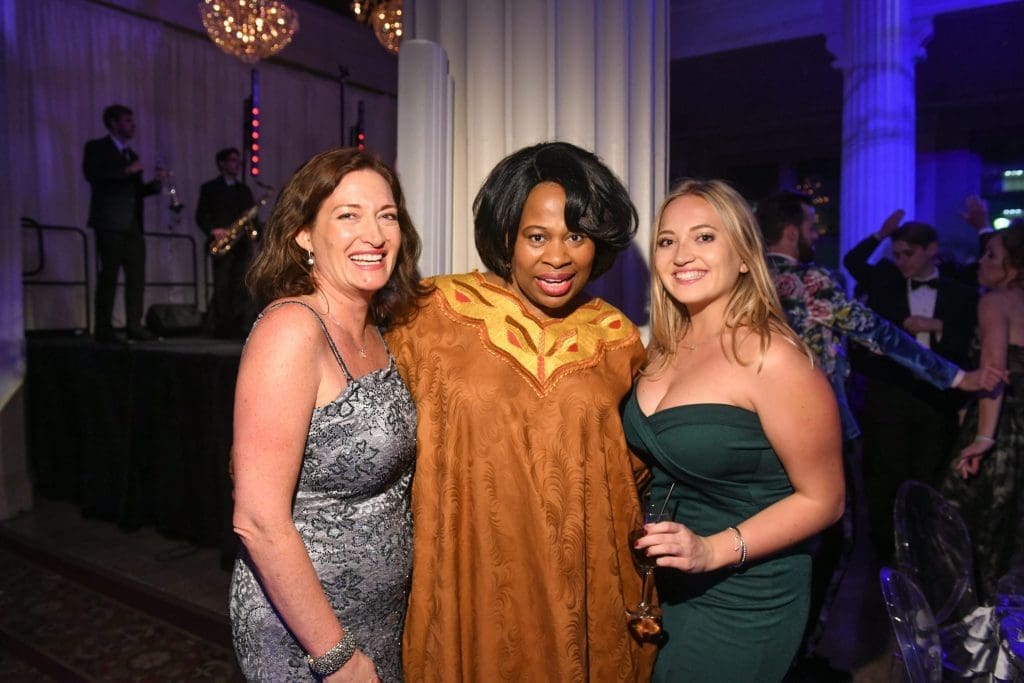 Tina McCarthy, Alice Gatling, Lydia McCarthy at Stages Theatre Gala.