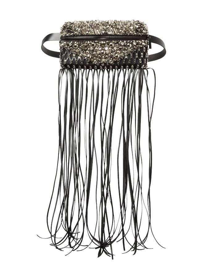 This Blakus bag can be carried as a clutch or worn belted.