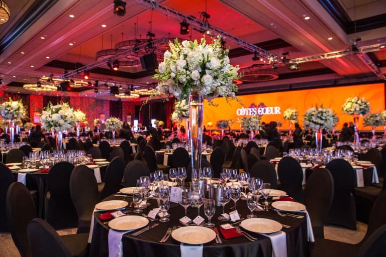 Côtes du Coeur ballroom 2017