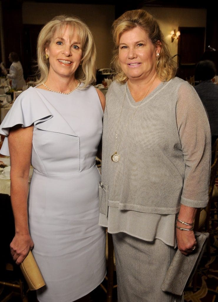 Bethany McCann and Mary Lynn Mannon at the 17th Annual Butterfly Luncheon at The Houstonian Wednesday April 4,2018. (Dave Rossman Photo)