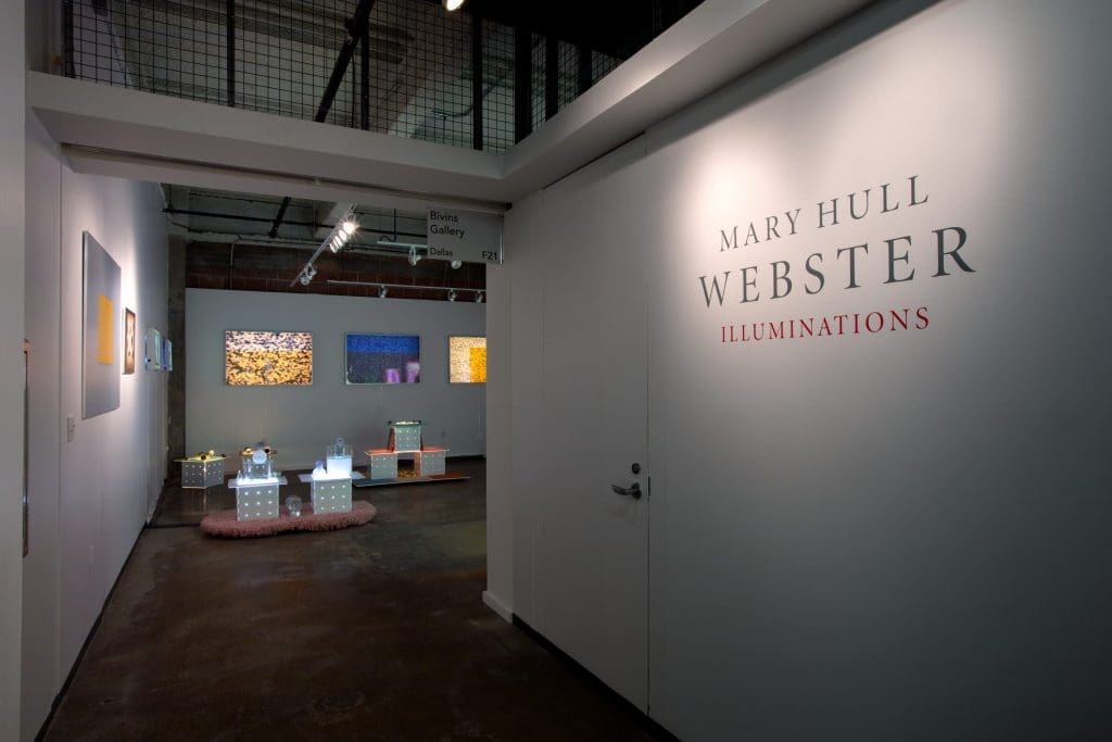 Bivins Gallery of Dallas was among the first-time Fair exhibitors. The gallery devoted its booth to a monographic exhibition by West Coast artist Mary Hull Webster.