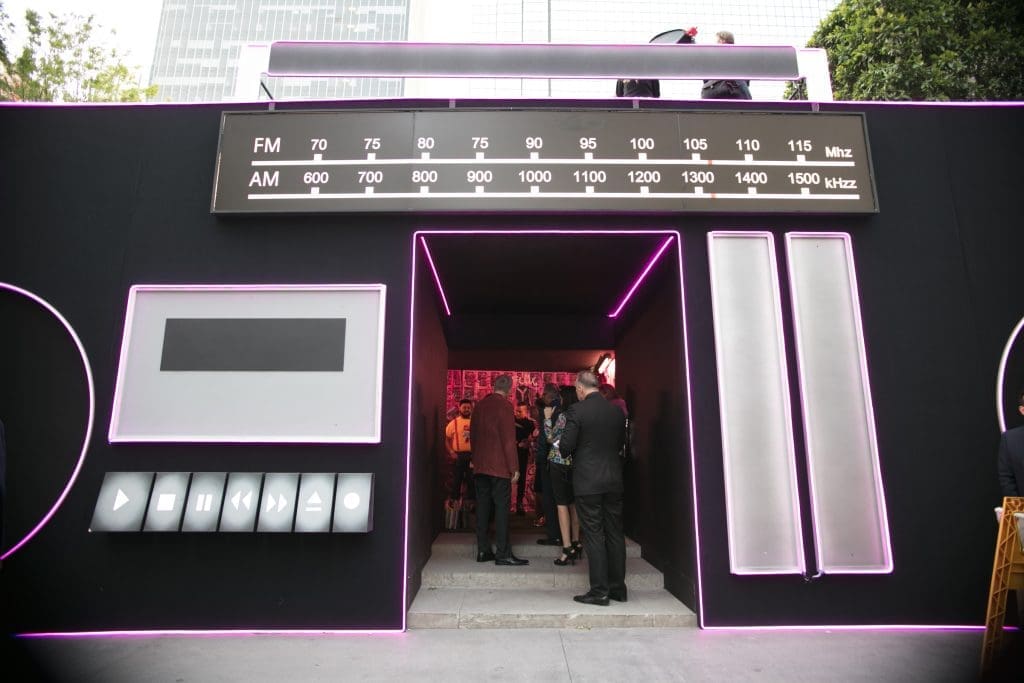 Boombox entrance