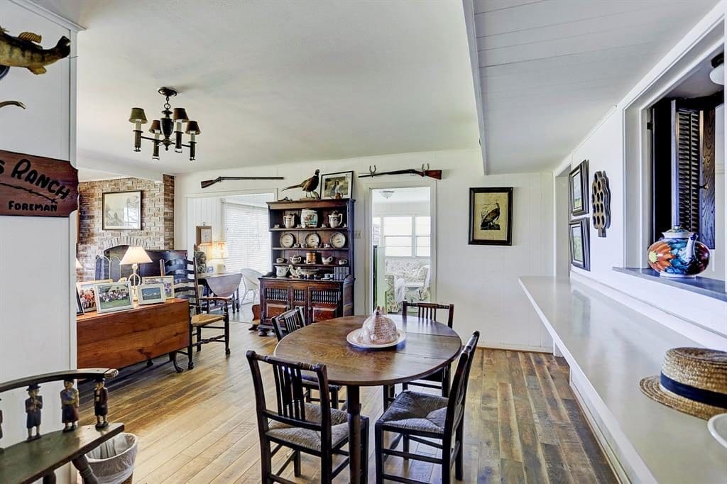 The homes feature classic hardwood floors. 