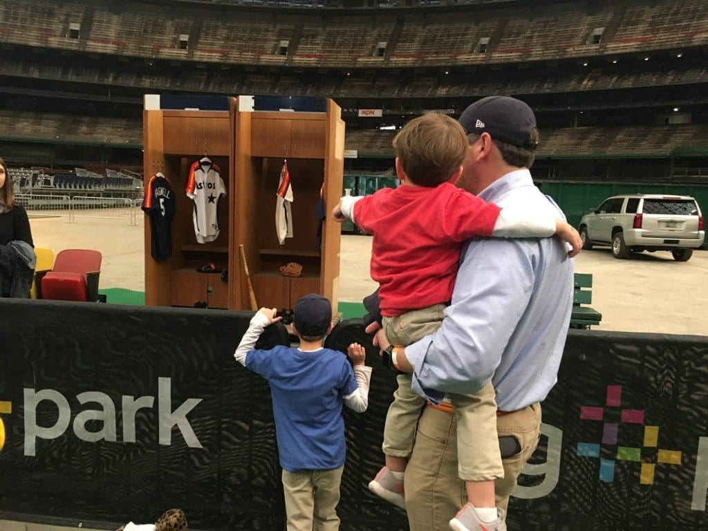 Generations who know the Astrodome well introduced it to some newcomers. 