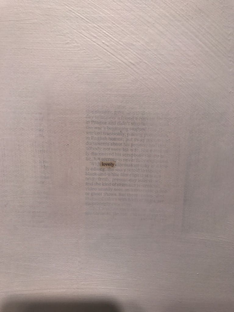Another find consultant Jana Cothren zeroed in on was Richard Prince's nuanced acrylic and newspaper on canvas. Entitled "Good Painting (lovely)," 2014, the work was an understated star of Ronchini Gallery of London, among the Fair's posse of European dealers.