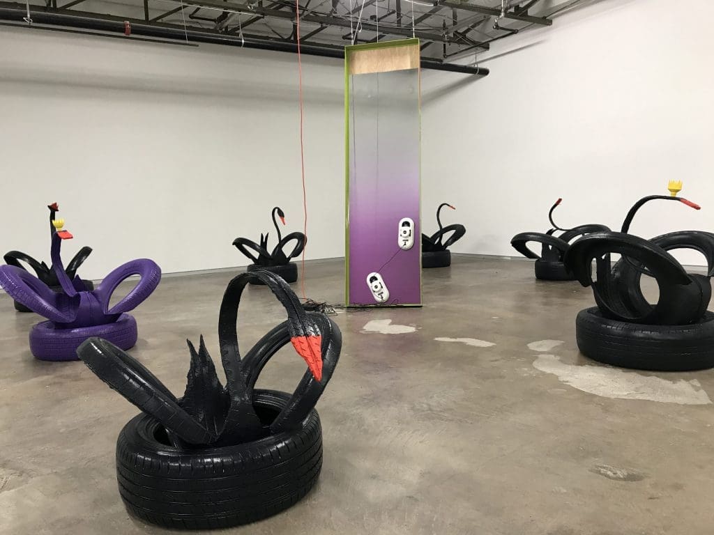 Architect/artist/designer Harry Nuriev's "6 Fears" installation  at the Dallas Contemporary, completed the museum's trifecta unveiling during Fair week. 
