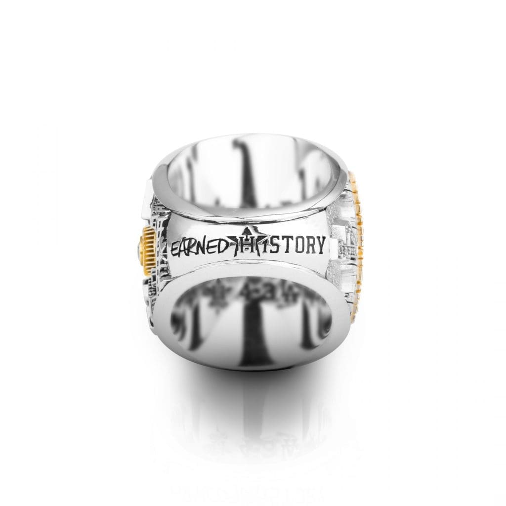The bottom of the Astros World Championship ring pays homage to the club's Earned History mantra.