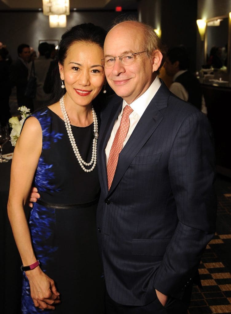 Y. Ping Sun and David Leebron at the Teach For America "Realizing One Day" 2018 Benefit Dinner at the Royal Sonesta Hotel Thursday March 29,2018. (Dave Rossman Photo)