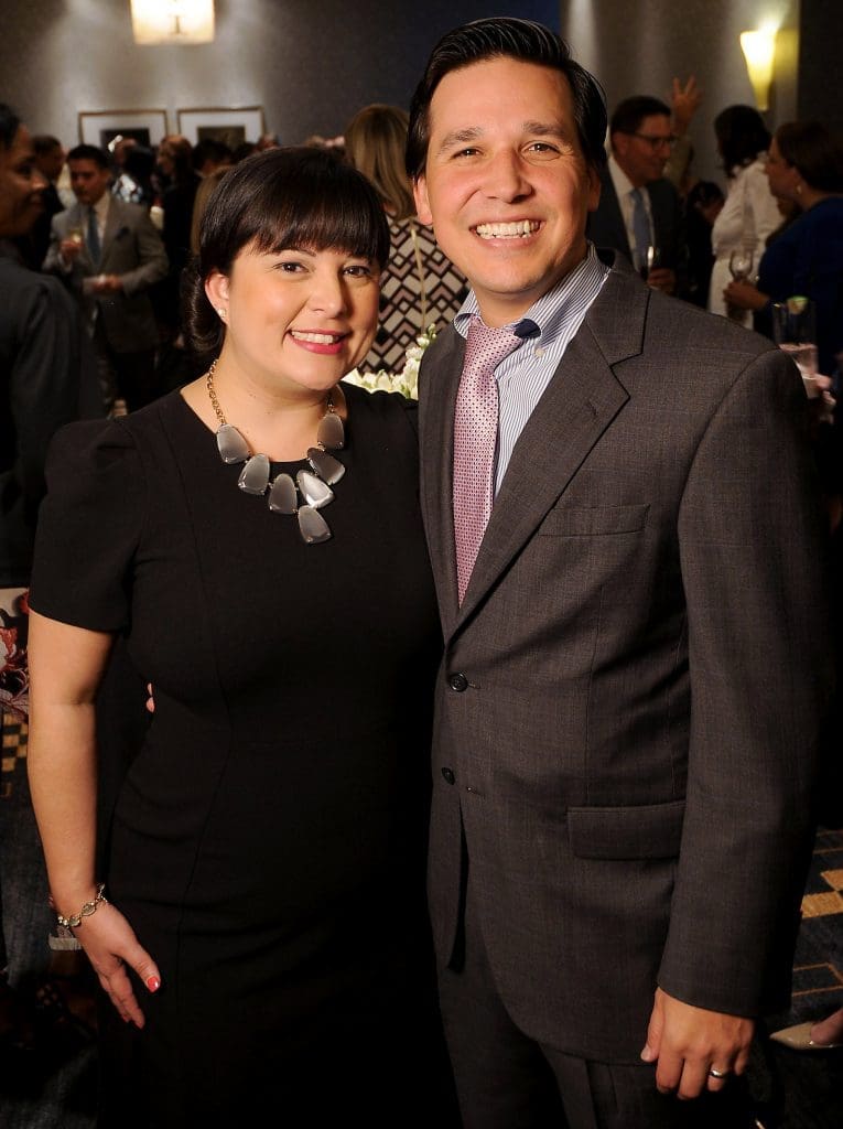 Tiffany and Paul Needham at the Teach For America "Realizing One Day" 2018 Benefit Dinner at the Royal Sonesta Hotel Thursday March 29,2018. (Dave Rossman Photo)